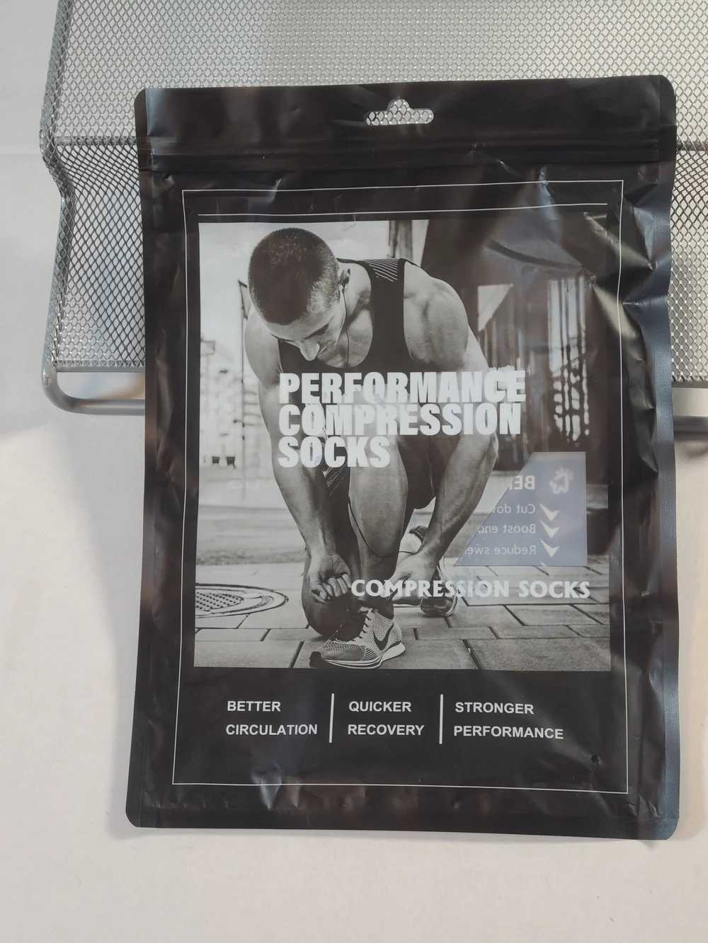 Cerpite Open Toe Performance Compression Socks Black Men/Women 2 Pairs 3XL